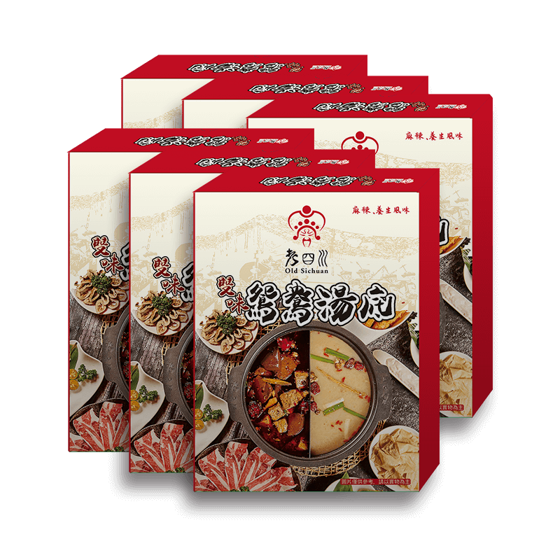 老四川線上專賣店618年中慶免運再8折起-雙味鴛鴦小資湯6入